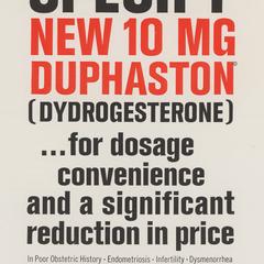 Duphaston advertisement