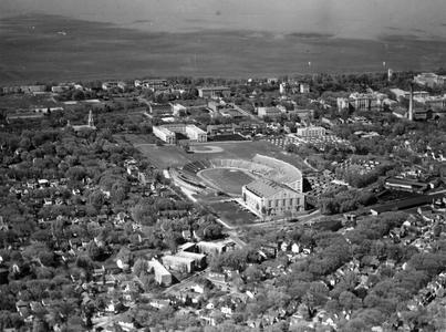 Aerial UW-Madison, ca. 1930s-1940s