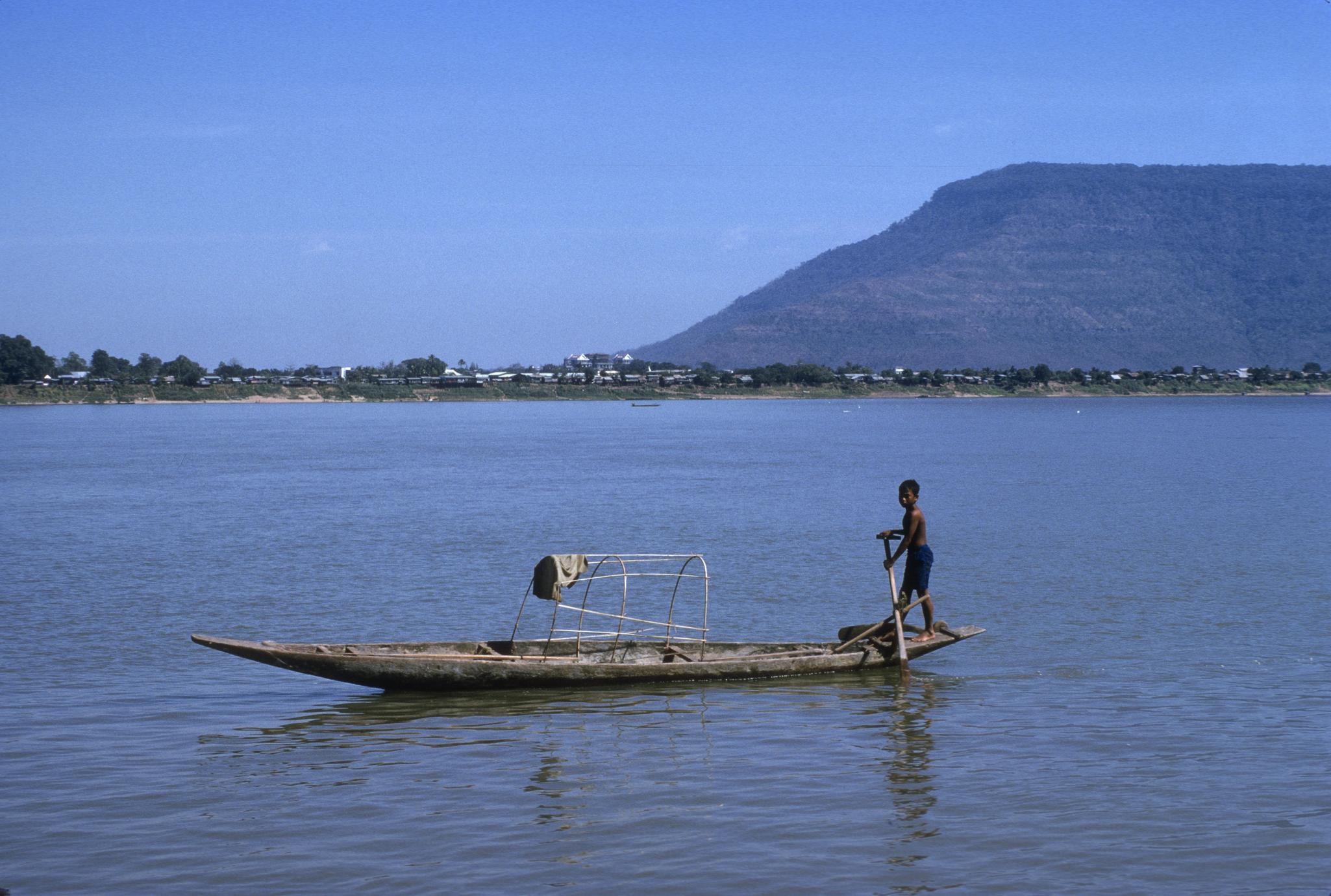 Boat on Mekong River