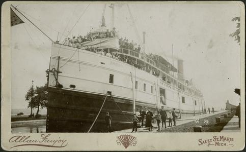 Passengers Boarding the India at Sault Ste. Marie, Michigan