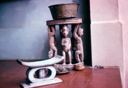 Replica of Ashanti King's Stool in Art Museum in Kumasi