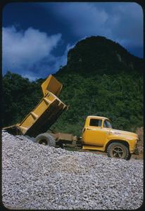 Pick-up gravel truck, United States Operations Mission (USOM) project