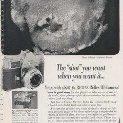 Kodak Retina Reflex III Camera advertisement