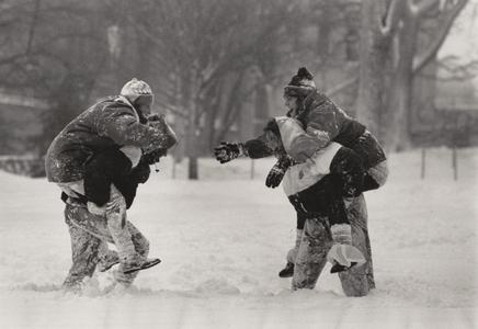 Students in snow