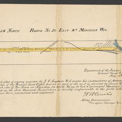 [Public Land Survey System map: Wisconsin Township 24 North, Range 20 East]
