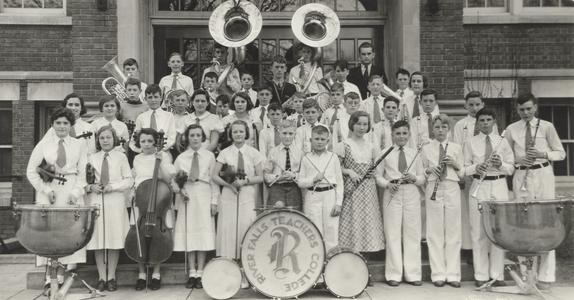 Training School orchestra and band, 1932-1933