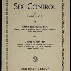 Sex control, or, Philosophy of life. Book III : Growth of a new life