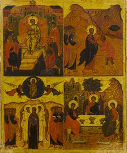 Tablet Icon with Narratives from the Life of Christ