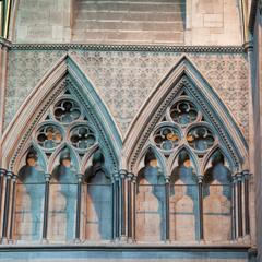 Hereford Cathedral interior northwest transept triforium