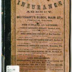 Brigham and Co.'s Fond du Lac city directory and business advertiser for 1857-58