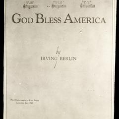 "God Bless America," title page