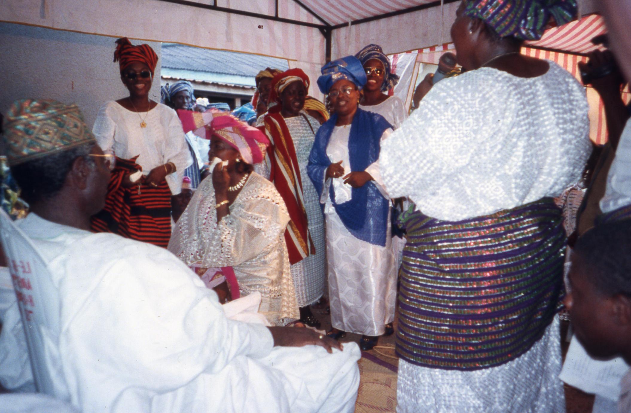Celebrating the Ifaturoti wedding