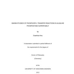 QM/MM STUDIES OF PHOSPHORYL TRANSFER REACTIONS IN ALKALINE PHOSPHATASE SUPERFAMILY