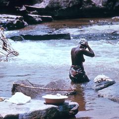Bathers at Wagenia Falls, Kisangani