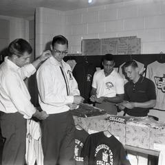 Students shop for Wisconsin State College clothing