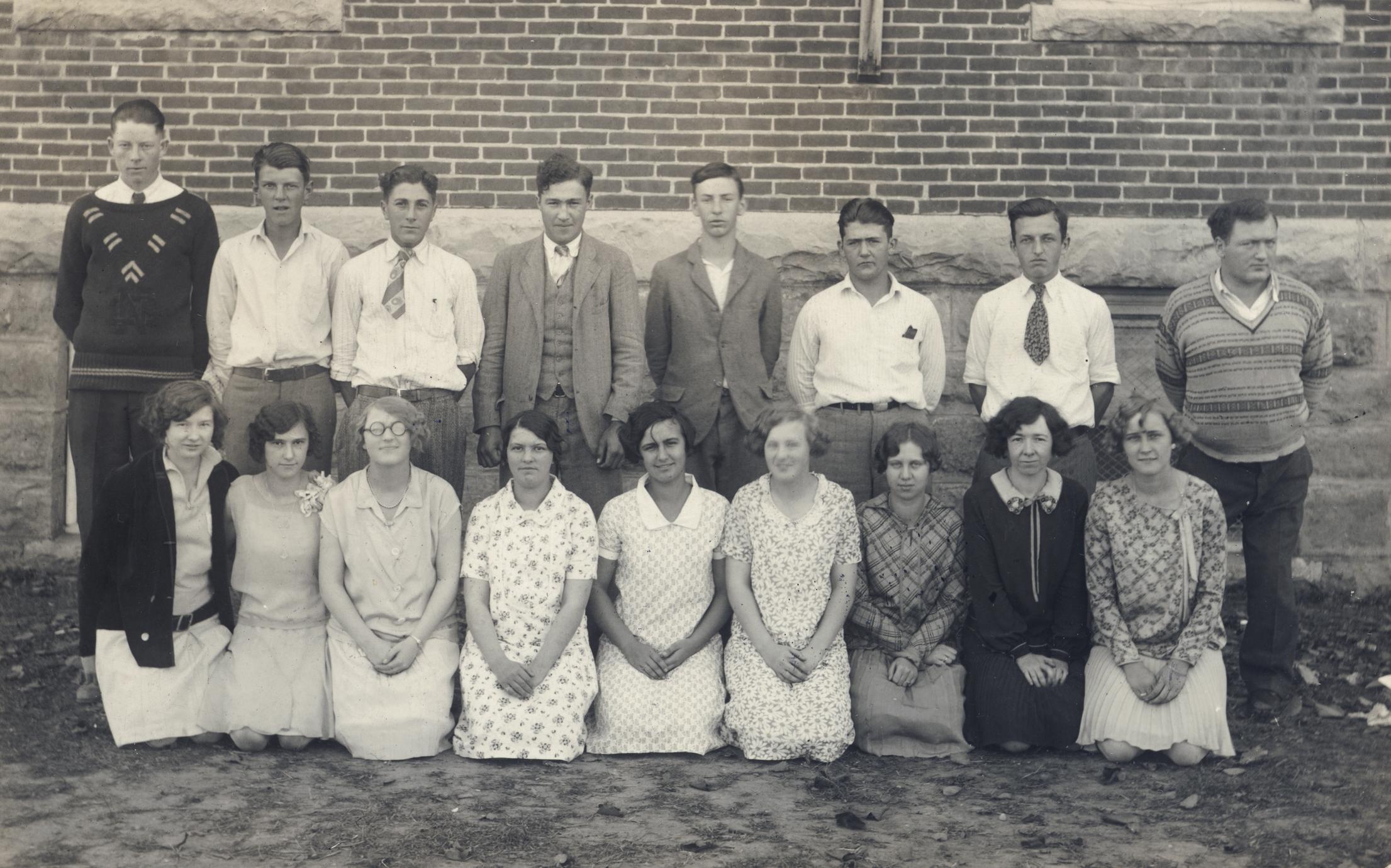 ‎New Glarus High School senior class, 192829 UWDC UWMadison Libraries
