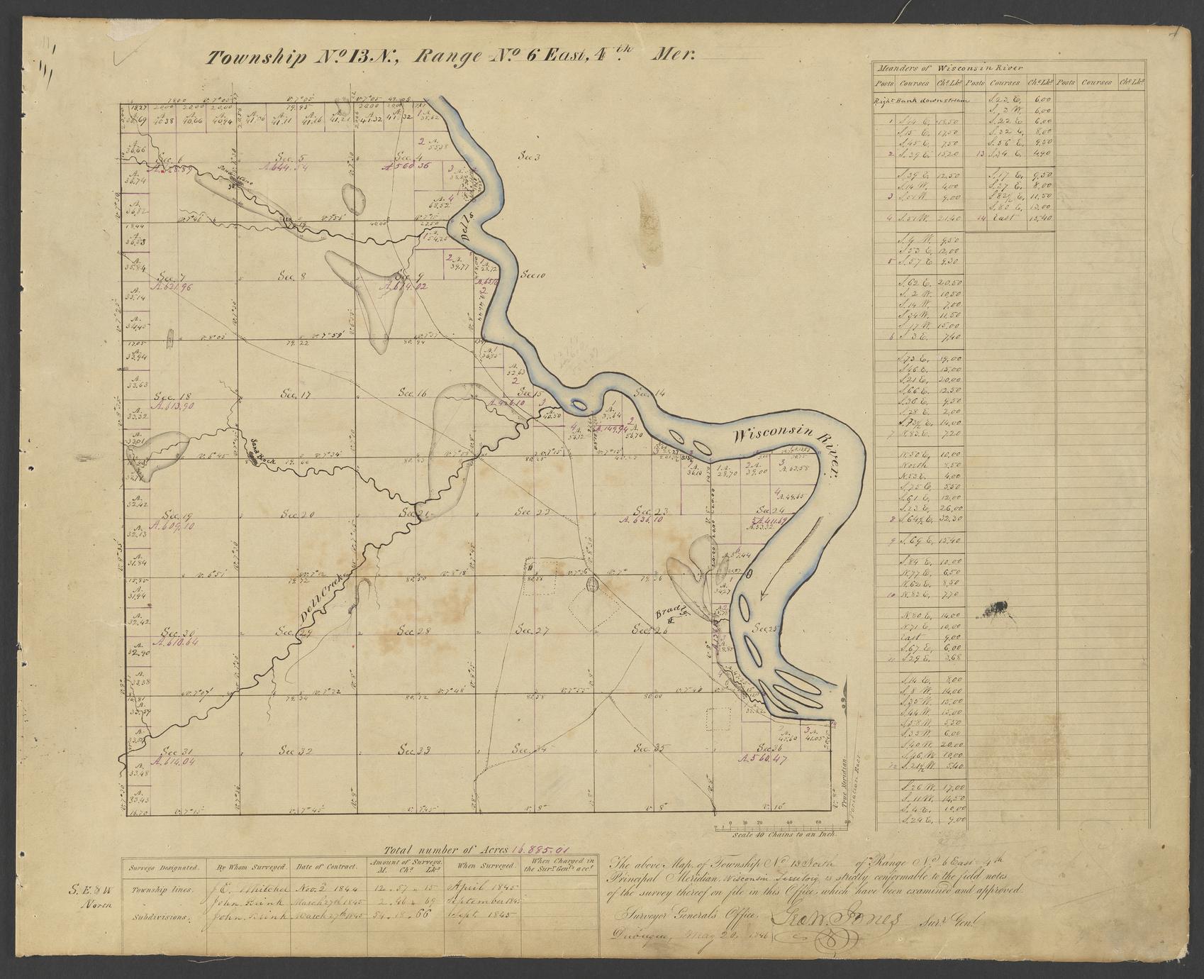 [Public Land Survey System map: Wisconsin Township 13 North, Range 06 East] (2 of 2)