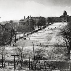 Bascom Hill in the snow