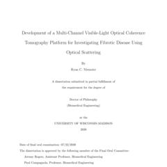 Development of a Multi-Channel Visible-Light Optical Coherence Tomography Platform for Investigating Fibrotic Disease Using Optical Scattering