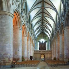 Gloucester Cathedral nave looking east