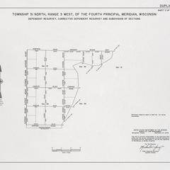 [Public Land Survey System map: Wisconsin Township 51 North, Range 03 West]