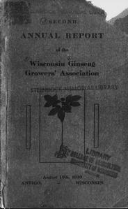 Annual report of the Wisconsin Ginseng Growers' Association