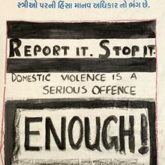Report it! Stop it! Domestic violence is a serious offence