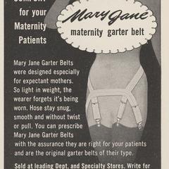 Mary Jane Maternity Garter Belt advertisement - UWDC
