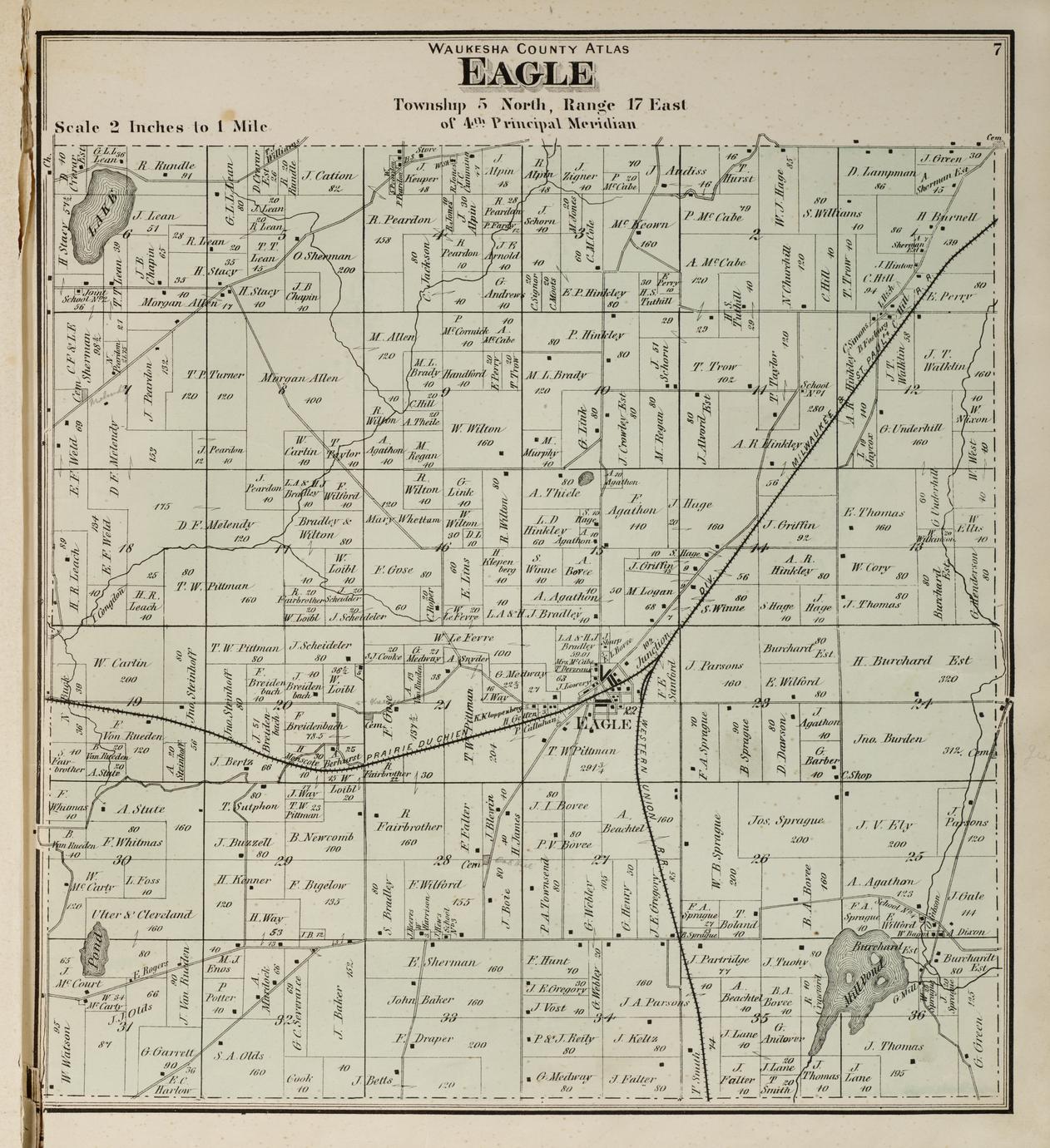 Atlas of Waukesha Co. Wisconsin, drawn from actual surveys and the