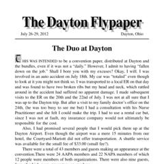 The Dayton flypaper July 26-29, 2009