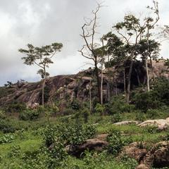 Rocky landscape of Ife hills
