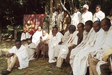 Elders from Community Gather to See Spirit Medium (K'allu)