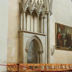 St Albans Cathedral interior presbytery south opening