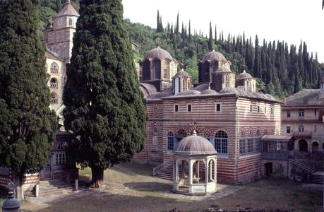 Zographou monastery phiale and catholicon