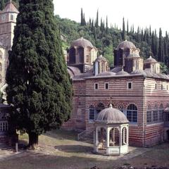 Zographou monastery phiale and catholicon