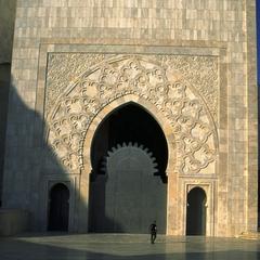 Entrance to Hassan II Mosque in Casablanca Completed in 1993
