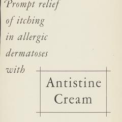 Antistine Cream advertisement