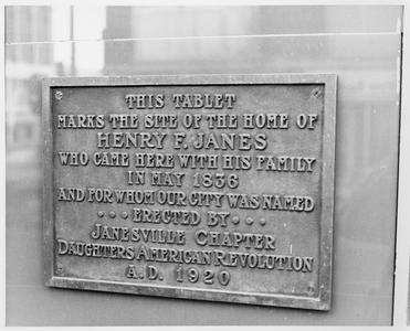 Henry F. Janes plaque