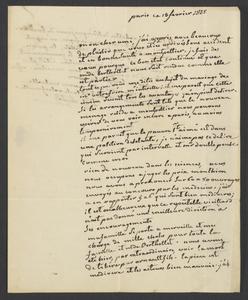 [Letter to M. Bérard fils ainé, Montpellier]