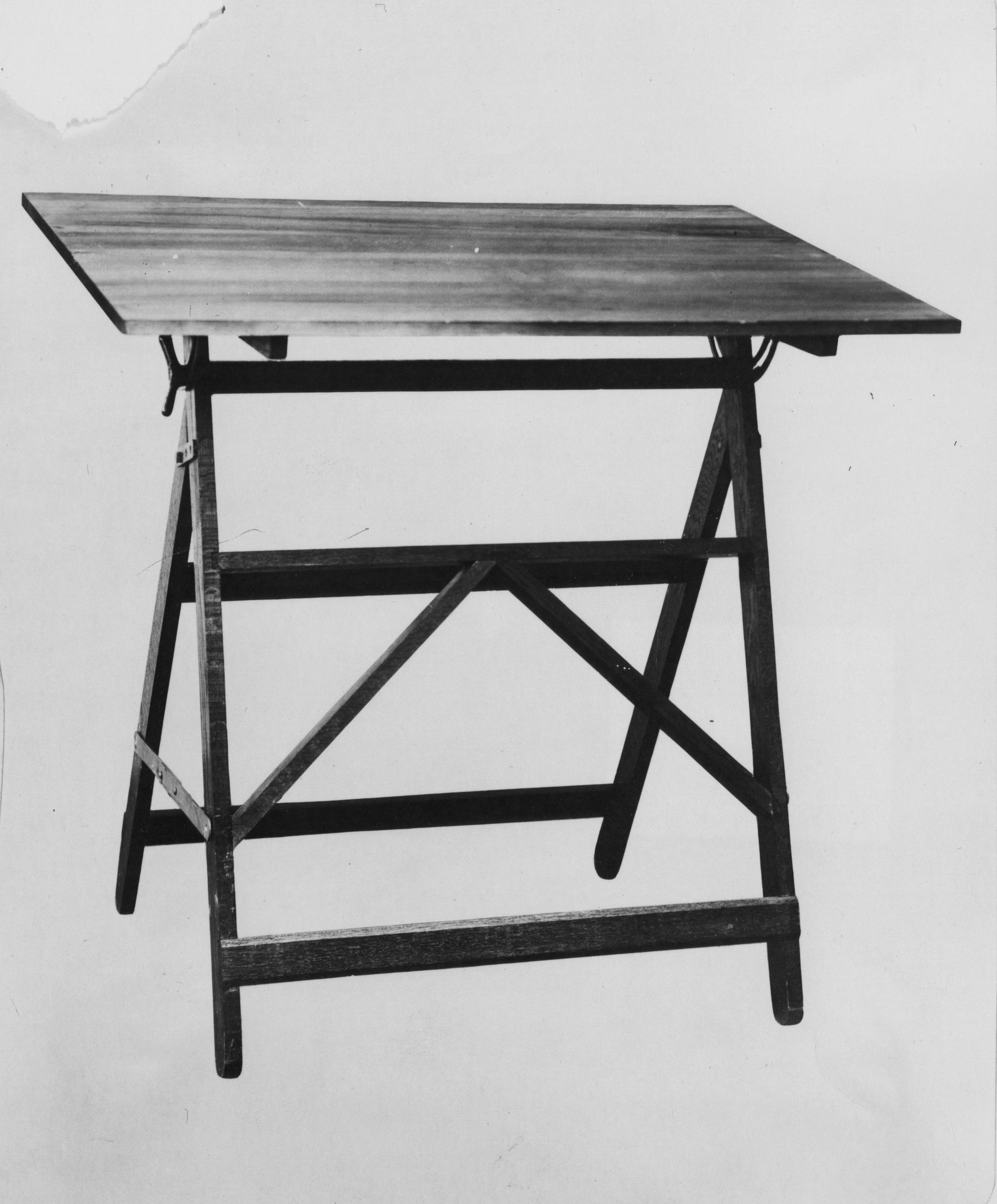 Trestle drawing table - UWDC - UW-Madison Libraries