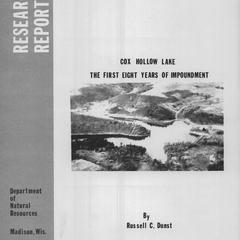 Cox Hollow Lake : the first eight years of impoundment