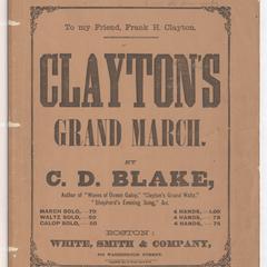 Clayton's grand march