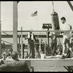 Joe Louis inside of training camp