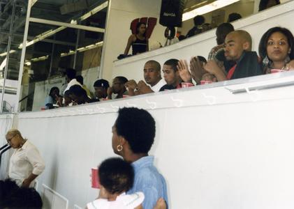 Attendees at African American faculty, staff, student reception in 1996