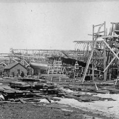 Construction of Whaleback Vessels at McDougall Shipyards