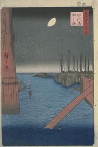 Tsukuda Island from Eitai Bridge, no. 4 from the series One-hundred Views of Famous Places in Edo