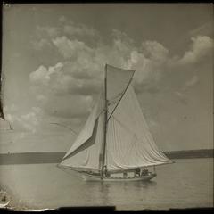 Gaff-rigged Sailboat