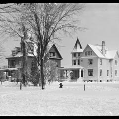 Thiers and Lewis houses - snow