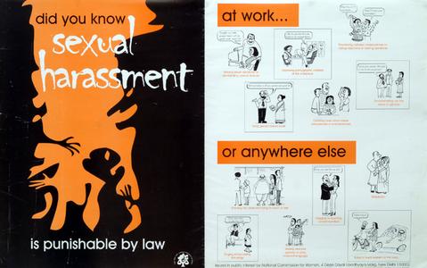 Sexual harassment is punishable by law