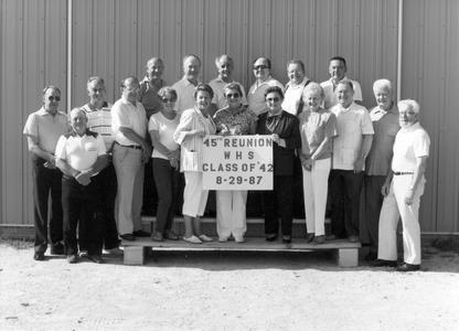 Waterford High School Class of 1942 celebrates 45th Reunion